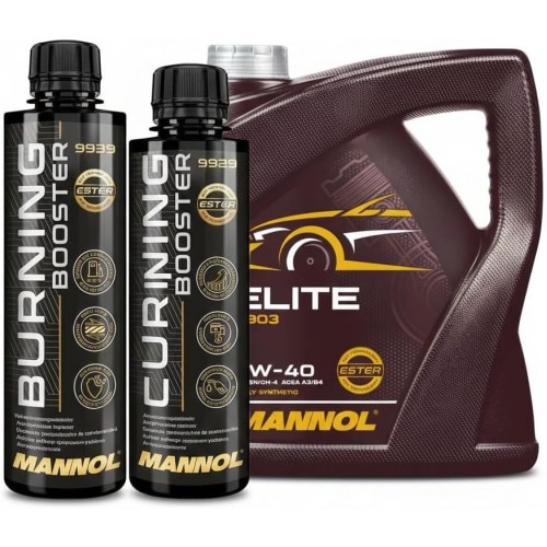 زيت ايليت 5W-40 4 لتر (معزز حرق 450 مل + سيرامو استر 250 مل