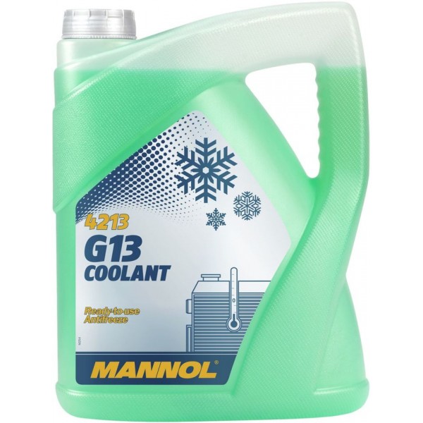 Mannol G13 Green Car Coolant Radiator Fluid - 5 Liters